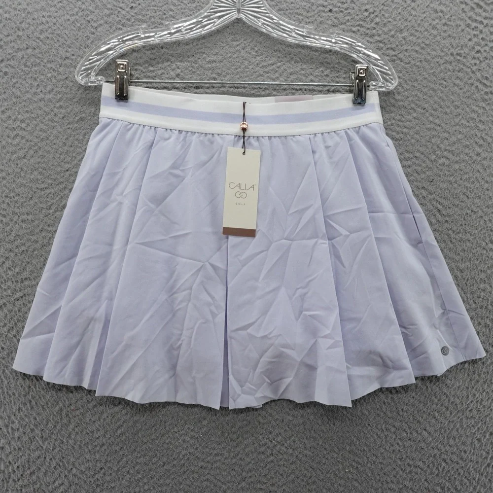 Calia Golf Womens Small Fashion Court Skort Grey Skies Purple High Rise NEW